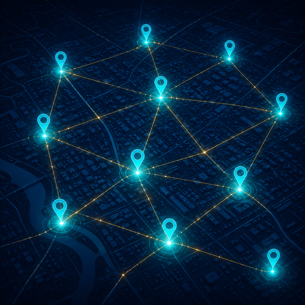 Local Lead Finder map network